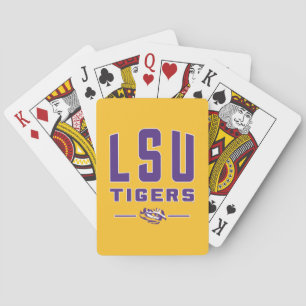 LSU Tigers   Louisiana State 4 Poker Cards