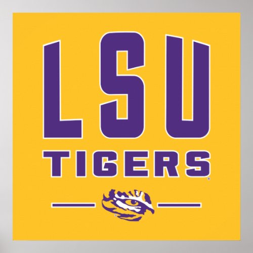 LSU Tigers  Louisiana State 4 Poster