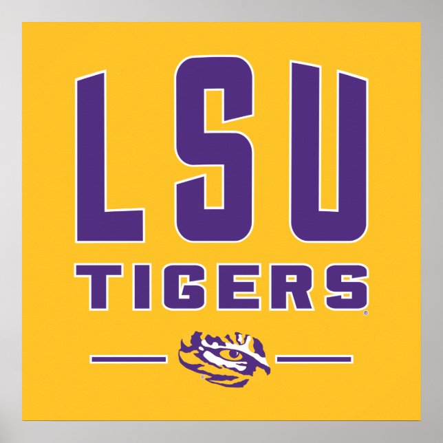 LSU Tigers | Louisiana State 4 Poster (Front)