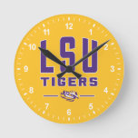 Lsu Tigers | Louisiana State 4 Round Clock at Zazzle