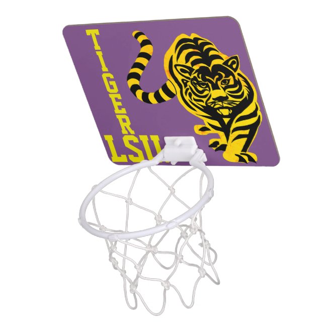 LSU Tigers Mini Basketball Hoop (Above)