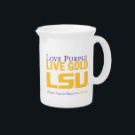 LSU Where Passion Becomes Genius Beverage Pitcher<br><div class="desc">Get your official Louisiana State University gear here! Personalize your own LSU merchandise on Zazzle.com! Represent your school spirit by customizing these products with your Class Year, name, club, or sport. This Louisiana State gear makes a great gift for graduating seniors, new students, or alumni looking to show off their...</div>