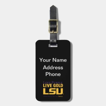 Lsu Where Passion Becomes Genius Luggage Tag by lsutigers at Zazzle
