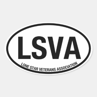 LSVA Car Oval Decal (4 Decals) Sticker