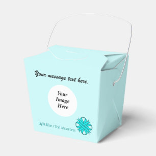 Lt Blue/Teal Clover Ribbon Template by K Yoncich Favor Boxes