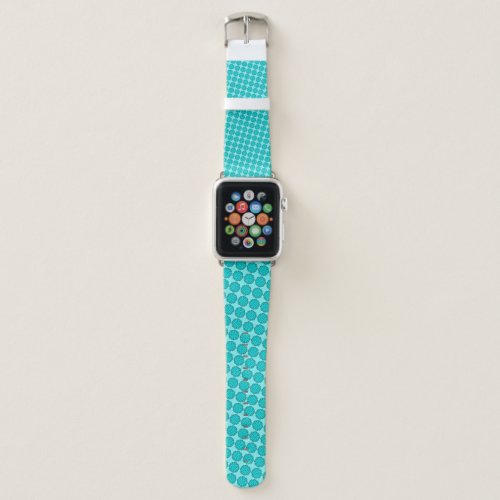 Lt Blue  Teal Flower Ribbon by Kenneth Yoncich Apple Watch Band