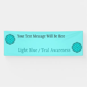 Lt Blue/Teal Flower Ribbon by Kenneth Yoncich Banner