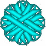 Lt Blue/Teal Flower Ribbon by Kenneth Yoncich Statuette<br><div class="desc">Light Blue / Teal Flower Ribbon Key Chain.
Images Copyright (C) Kenneth Kenji Yoncich. All Rights Reserved.</div>