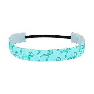 Lt Blue/Teal Standard Ribbon by Kenneth Yoncich Athletic Headband