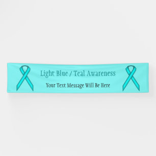Lt Blue/Teal Standard Ribbon by Kenneth Yoncich Banner