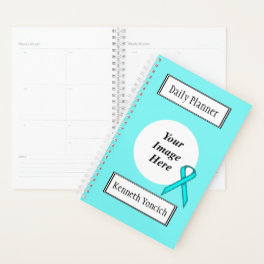 Lt Blue / Teal Standard Ribbon by Kenneth Yoncich Planner