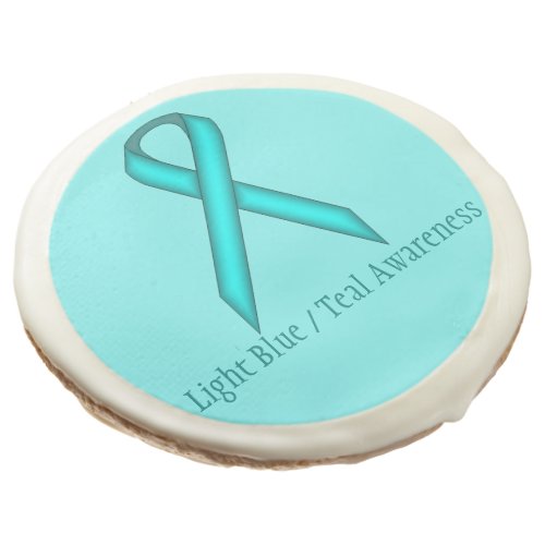 Lt Blue  Teal Standard Ribbon by Kenneth Yoncich Sugar Cookie