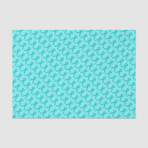 Lt Blue/Teal Standard Ribbon by Kenneth Yoncich Tissue Paper