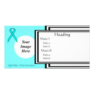 Lt Blue/Teal Standard Ribbon Template by K Yoncich