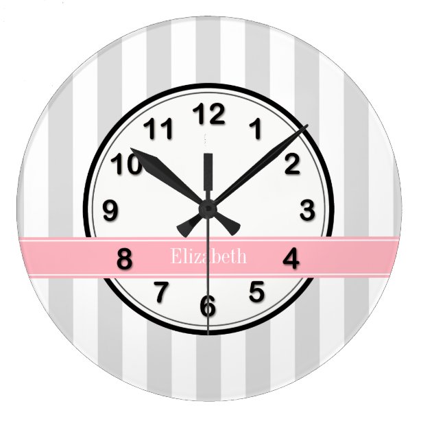 Preppy Wall Clocks | Zazzle