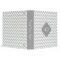 Lt Gray Wht Chevron Gray Quatrefoil 3 Monogram