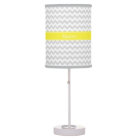 Lt Gray Wht Chevron Yellow Name Monogram