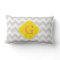Lt Gray Wht Chevron Yellow Quatrefoil Monogram