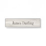 Lt. Gray Wood Grain Effect Desk Hanging Nameplate