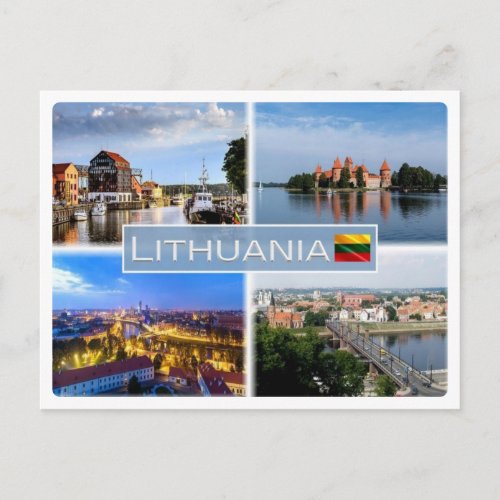LT Lithuania _ Postcard