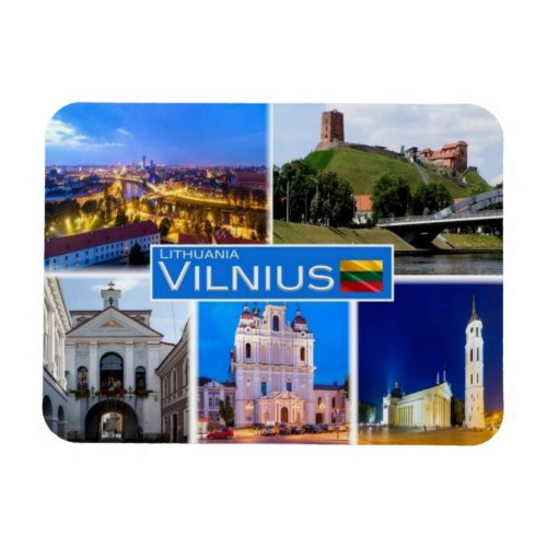 LT  Lithuania _ Vilnius _ Magnet