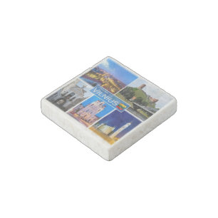 LT Lithuania - Vilnius - Stone Magnet