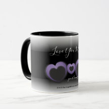 Lt PURPLE ❤“Love You Mom” Monogram Heart Customize