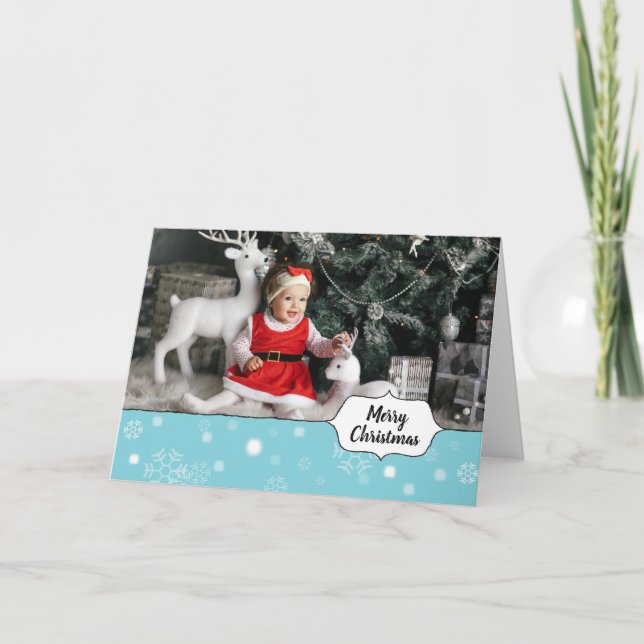 LTB Snowy Digital Photo Christmas Cards Personal (Front)