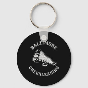 Ltimore Cheer Distressed Retro 90's Cheerleader Keychain