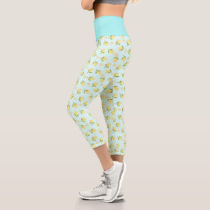 Lttle Lemon Light Blue Capri Leggings