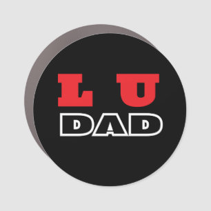 LU Dad Car Magnet