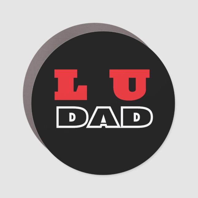 LU Dad Car Magnet (Front)