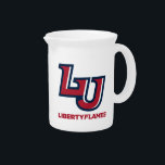 LU Liberty Flames Beverage Pitcher<br><div class="desc">Check out these Liberty University designs! Show off your Flames pride with these new University products. These make the perfect gifts for the University student,  alumni,  family,  friend or fan in your life. All of these Zazzle products are customizable with your name,  class year,  or club. Go Flames!</div>