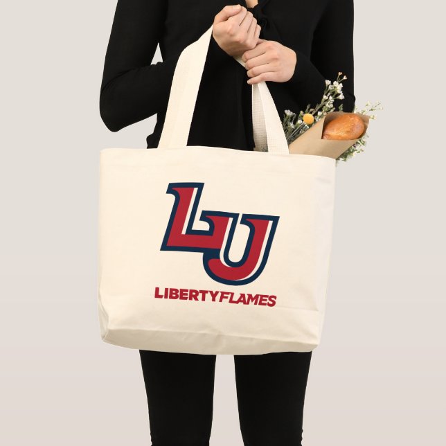 LU Liberty Flames Large Tote Bag (Front (Product))