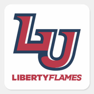 LU Liberty Flames Square Sticker