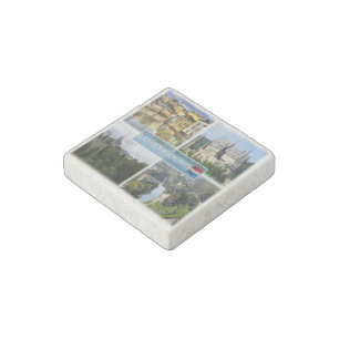 LU Luxembourg - Alzette - Vianden Castle - Stone Magnet