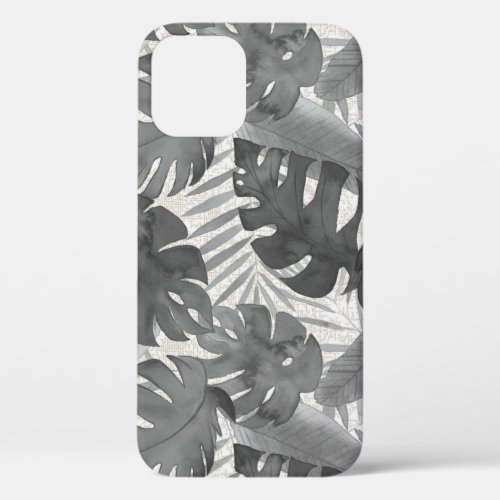 Luana Watercolor Tropical Neutral Leaves iPhone 12 Pro Case
