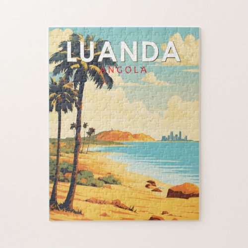 Luanda Angola Travel Art Vintage Jigsaw Puzzle