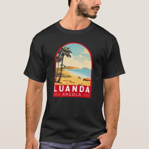 Luanda Angola Travel Art Vintage T_Shirt