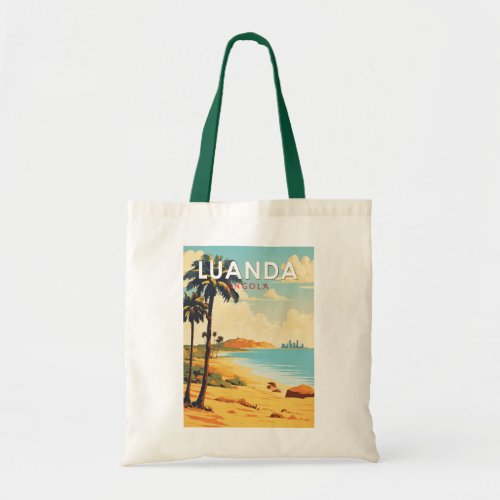 Luanda Angola Travel Art Vintage Tote Bag