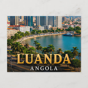 Luanda Bay and Modern Angolan Skyline Postcard