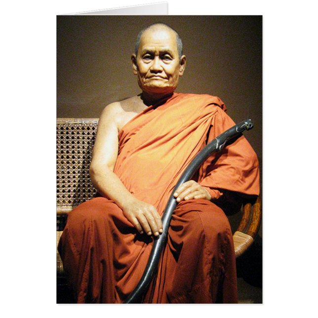 Luang Poo Cha Subhaddho ... Buddhist Monk Card (Front)