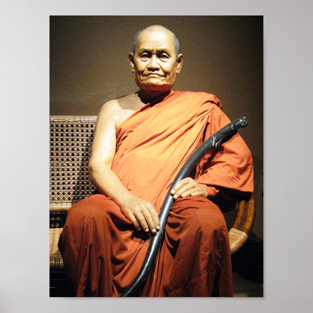 Luang Poo Cha Subhaddho ... Buddhist Monk Poster (Front)