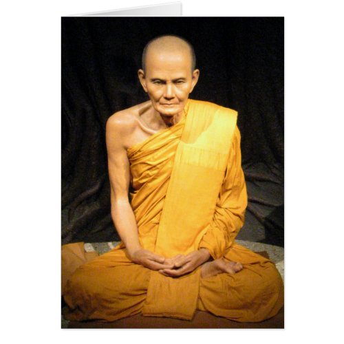 Luang Poo Mun Bhuridatto  Buddhist Monk Card