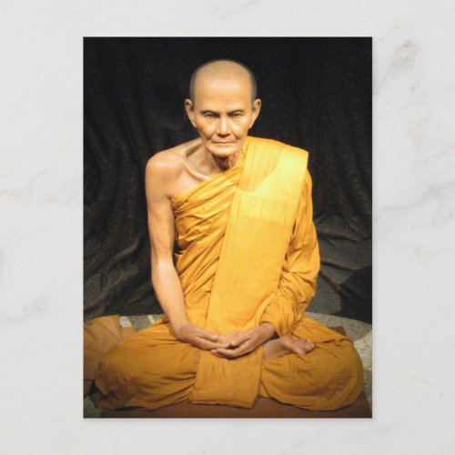 Luang Poo Mun Bhuridatto  Buddhist Monk Postcard