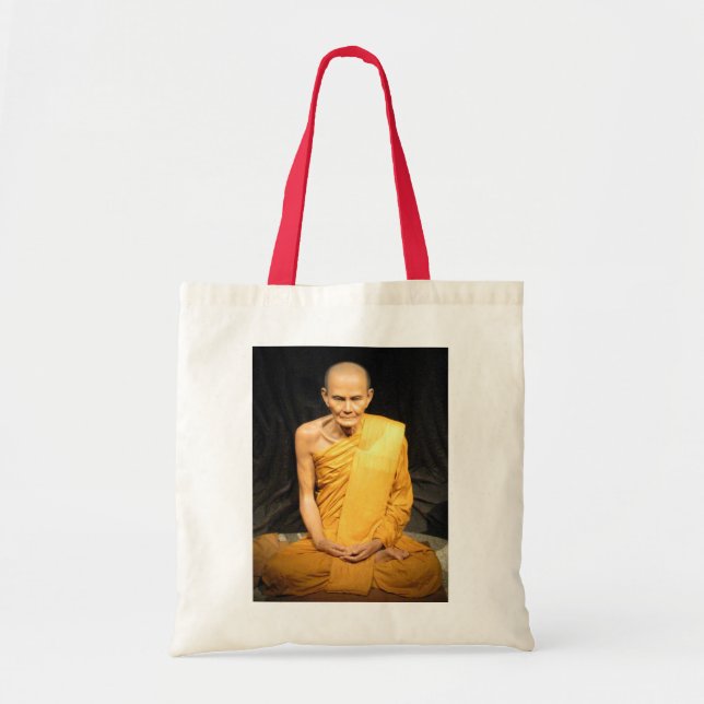 Luang Poo Mun Bhuridatto ... Buddhist Monk Tote Bag (Front)