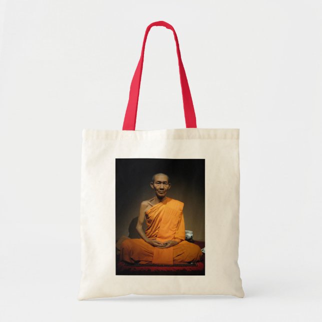 Luang Por Kasem Khemako ... Buddhist Monk Tote Bag (Front)