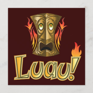 Luau 3 Party Invitations