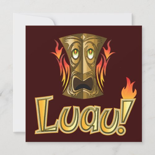 Luau 3 Party Invitations