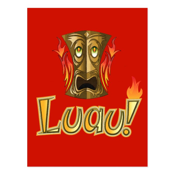 Luau 3 post card